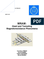 Mram:: Giant and Tunneling Magnetoresistance Phenomena