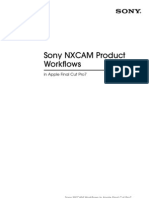 Sony NXCAM Product Workflows: in Apple Final Cut Pro7