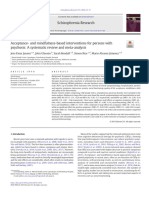 Acceptance - and Mindfulness-Based Interventions For Persons With