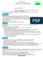 Série D'exercices N°1 - Sciences Physiques Puissances Et Énergie Electrique - 2ème Sciences (2020-2021) MR Mejri Chokri