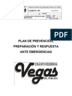 PLA-SST-001 Plan de Prevención, Preparación y Respuesta Ante Emergencias