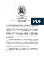 Sentencia Sobre Cobro de Prestaciones Sociales Por Trabajo en Consulado