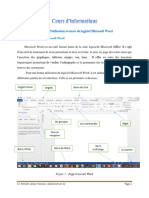 Cours D'informatique - Chapitre 1