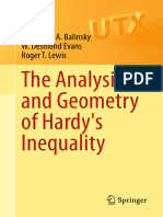 The Analysis and Geometry of Hardy's Inequality