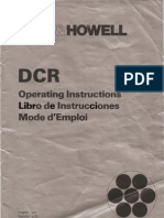 Bell Howell Projector DCR User Manual