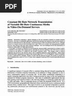 Constant Bit Rate Network Transmission of Variable Bit Rate Continuous Media in Video-On-Demand Servers