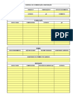 Planilha de Controle de Fermentação e Maturação