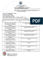 Q1 English3 Most Least Learned Skills