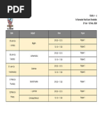 Year 4 - 6 - First Semester Fianl Exam Timetable 2024