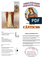 Programa de Canticos Santa Bárbara Missa de Acção de Graças 2023