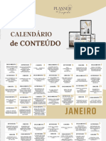 Calendario de Postagem Do Terapeuta 365 Dias