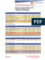 Cronograma Del Primer Examen Parcial 2023-1 Electronica