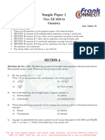 Class 12 - Chemistry Sample Paper 2