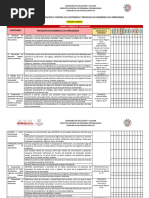 Cronograma de Atención y Control de Contenidos y Pda Tercero Grado