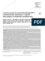 Treatment Options For Acute Rockwood Type III-V Acromioclavicular Dislocations - A Network Meta-Analysis