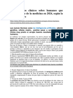 Once Ensayos Clínicos Sobre Humanos Que Serán La Clave de La Medicina en 2024