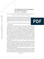 The Role of H Molecules in Cosmological Structure Formation: by T. Abel Z. Haiman