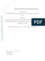 The Polytropic Equation of State of Interstellar Gas Clouds