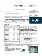 Wear Limit of Fuel Pump Suction Valve