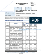 Calculo Presupuesto Referencial