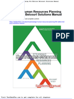 Dwnload Full Strategic Human Resources Planning 6th Edition Belcourt Solutions Manual PDF