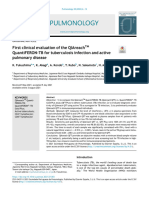 First Clinical Evaluation of The Qiareach Quantiferon-Tb For Tuberculosis Infection and Active Pulmonary Disease