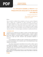 El Impuesto Sobre La Renta en La Prescripcion Adquisitiva