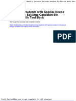 Dwnload Full Teaching Students With Special Needs in Inclusive Settings Canadian 5th Edition Smith Test Bank PDF