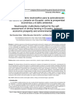 Método Multicriterio Neutrosófico para La Autovaloración Del Cultivo de Camarón en Ecuador: Entre La Prosperidad Económica y El Daño Ambiental