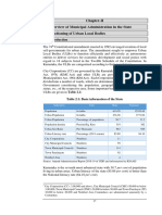 An Overview of Municipal Administration in The State