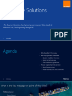 Nokia Site Solutions: This Document Describes Site Engineering Aspects As Per Nokia Standards
