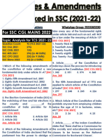 All Articles and Amendments MCQs 2021-22