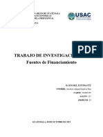 Fuentes de Financiamiento