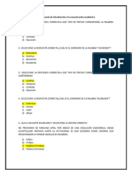 Cuestionario de ICA Introduccion A La Comunicacion Academica