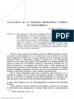 Salmanticensis 1955 Volumen 2 N.º 1 Páginas 90 102 Actualidad de La Filosofía Escolástico Tomista en Norteamérica