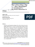 TESOL Quarterly - 2022 - Shi - I Don T Let What I Don T Know Stop What I Can Do How Monolingual English Teachers