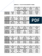 Cronograma 2020 - Organização Por Matéria e Horário - Versão Covid-19