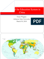 Overview of The Education System in China