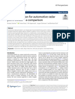 Object Detection For Automotive Radar Point Clouds - A Comparison