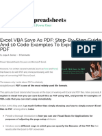 Excel VBA Save As PDF - Step-By-Step Guide