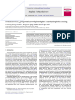 Formation of SiO2 Polytetrafluoroethylene Hybrid Superhydrophobic Coating