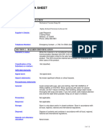 MSDS Data Sheets