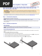 XPA Ultra Series Audio Power Amplifiers - Setup Guide: Rack Ear Mounting (Single Unit)