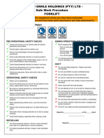 Forklift Procedures