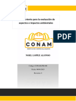 Procedimiento para La Evaluación de Aspectos e Impactos Ambientales