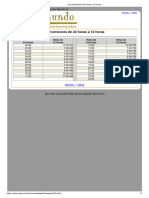 Conversiones de 24 Horas A 12 Horas