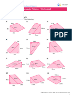 Third Space Learning Surface Area of A Triangular Prisms GCSE Worksheet