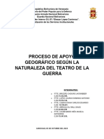 Proceso de Apoyo Geografico Segun La Naturaleza Del Teatro de La Guerra