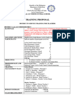 Training Proposal Inset 2019