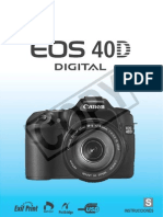 Canon Eos 40D - Manual